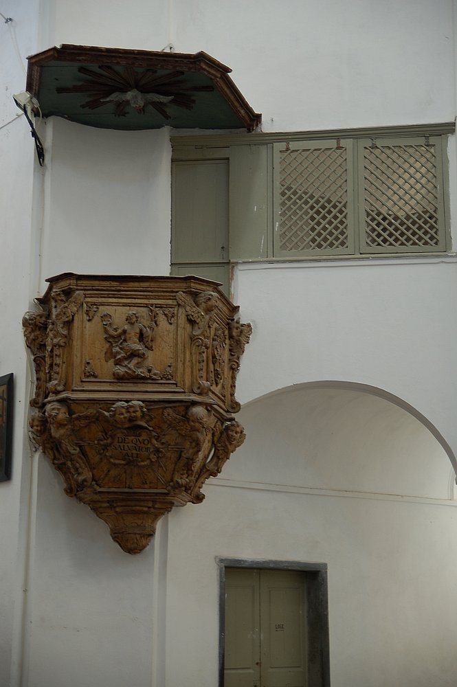Calvi, Kanzel in der Kirche St-Jean-Baptiste.JPG